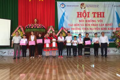 HỘI THI “NÓI KHÔNG VỚI TẢO HÔN VÀ HÔN NHÂN CẬN HUYẾT THỐNG”