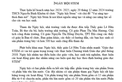 NGÀY HỘI STEM